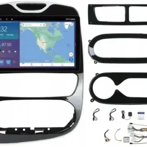 Autentyczny RADIO NAWIGACJA GPS ANDROID CARPLAY RENAULT CLIO 2012-2018 USB 4GB 64GB