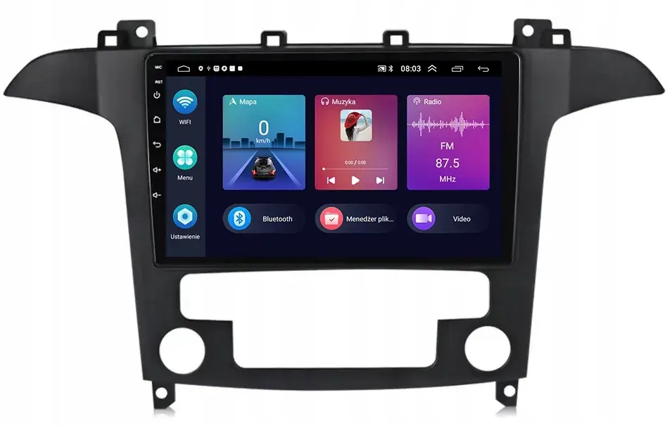 Bezpieczna płatność RADIO GPS ANDROID NAWIGACJA BT FORD SMAX GALAXY WIFI CARPLAY 2GB 32GB