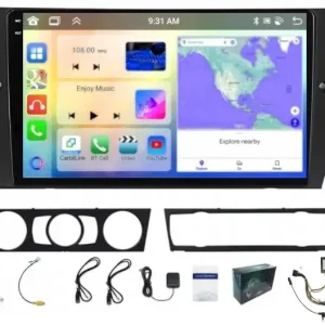 Autentyczny RADIO NAWIGACJA ANDROID BMW E90/E91/E92 2005-2012 WIFI GPS CARPLAY 4GB 64GB