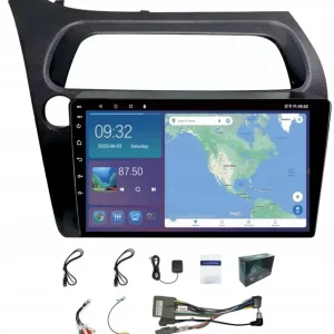 Autentyczny RADIO NAWIGACJA GPS HONDA CIVIC 2006-2012 CARPLAY ANDROID AUTO 2GB 64GB