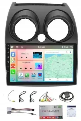 Wysoka jakość RADIO GPS ANDROID NISSAN QASHQAI J10 2006-2013 CARPLAY WIFI USB 4/64GB