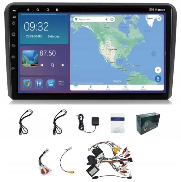 Wyprzedaż RADIO NAWIGACJA GPS AUDI A3 8P 2003-2012 CARPLAY ANDROID AUTO 2GB 64GB