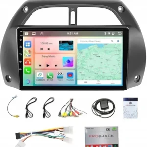 Ekspresowa dostawa RADIO NAWIGACJA ANDROID TOYOTA RAV 4 2001-2006 CARPLAY WIFI USB 4GB 64GB
