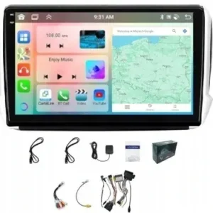 Zwrot pieniędzy RADIO NAWIGACJA GPS ANDROID PEUGEOT 208 2008 CARPLAY 4/64GB