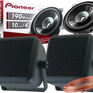 PIONEER GŁOŚNIKI KOLUMNY UNIWERSALNE DO CIĄGNIKA TRAKTORA KOPARKI ŁADOWARKI Premium