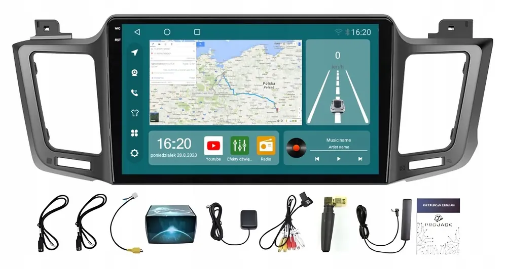 Zamów teraz RADIO NAWIGACJA TOYOTA RAV4 2013-2018 CARPLAY ANDROID 8/256GB SIM