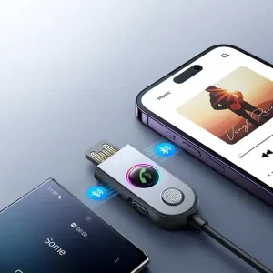 BEZPRZEWODOWY ODBIORNIK TRANSMITER BLUETOOTH DO AUTA USB AUX - JOYROOM Najlepsza cena