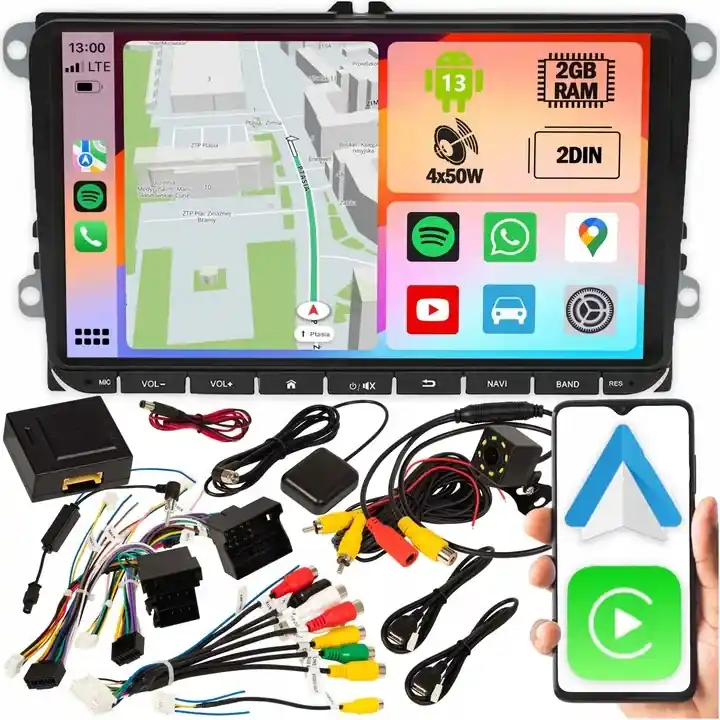 Oferta RADIO SAMOCHODOWE 2 DIN 9 CALI VW PASSAT B6 B7 GOLF 5 V 6 VI SKODA SEAT