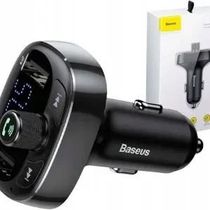 Premium BASEUS TRANSMITER FM BLUETOOTH ŁADOWARKA SAMOCHODOWA MP3 2x USB SD/ TF 3.4A