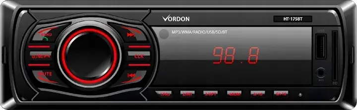Vordon HT-175U London radio samochodowe 1DIN Bluetooth MP3 AUX + pilot Autentyczny