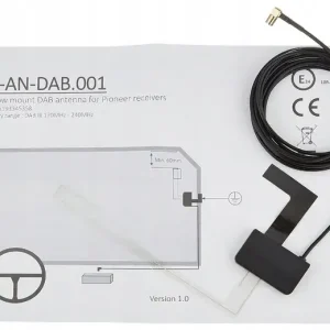 PIONEER CA-AN-DAB.001 antena DAB, montaż na szybę, oryginalna Wysoka jakość