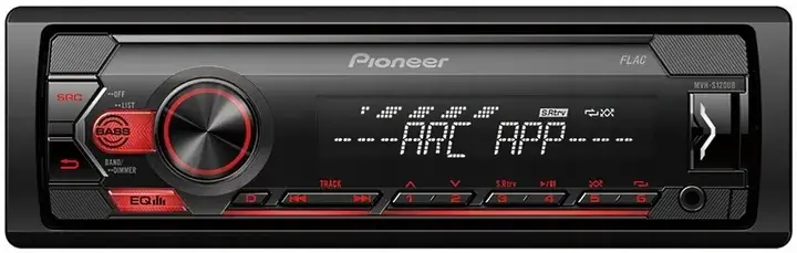 Pioneer MVH-S120UB USB AUX 4x50 W Czerwony POLSKA DYSTRYBUCJA Popularny