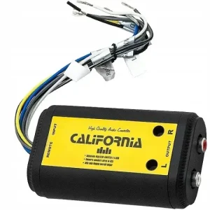 WZMACNIACZ SAMOCHODOWY 2 KANAŁOWY KONWERTER POZIOMU SYGNAŁU AUDIO STEROWNIK Tylko dziś