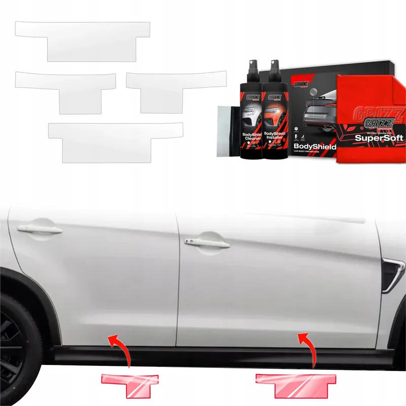 4w1 Folia okleina PPF na progi do Mitsubishi ASX Facelift (2024-2025) Promocja