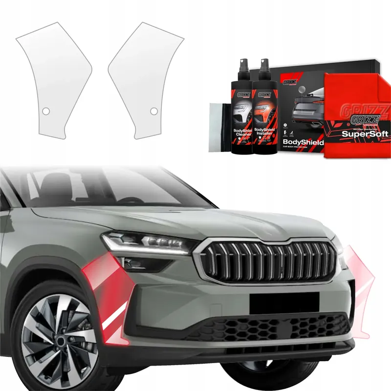 2w1 Folia okleina PPF na zderzak do Skoda Kodiaq 2 (2024-2025) Grizz Nowość