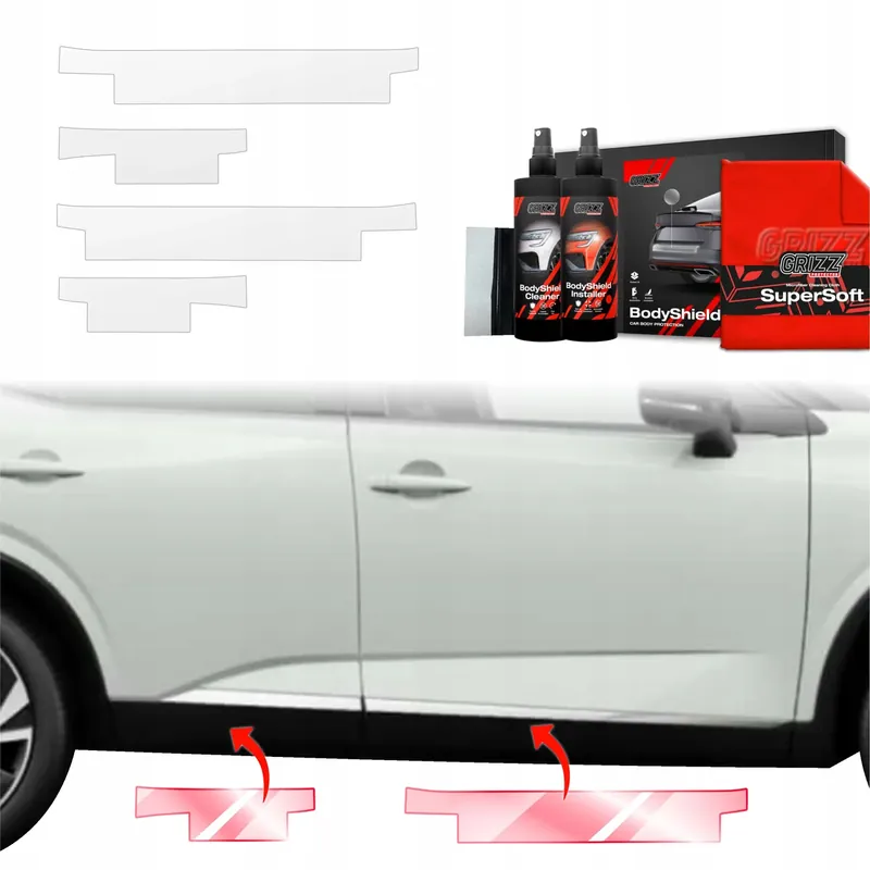 4w1 Folia okleina PPF na progi do Nissan Qashqai 3 (2021-2024) Grizz Darmowa dostawa