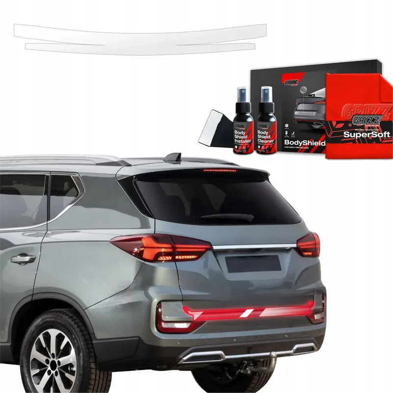 Folia okleina PPF na próg bagażnika do SsangYong Rexton (2023-2025) Grizz Ostatnia szansa