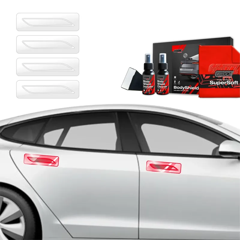 4w1 Folia okleina PPF na klamki do Tesla Model S (2023-2025) Grizz Wysoka jakość
