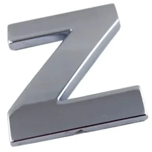 Premium EMBLEMAT LITERA LITERKA CYFRA CYFRY CHROM Z Z U0A58