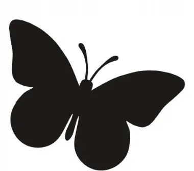 Autentyczny NAKLEJKA NA SAMOCHÓD MOTYL 10cm 2 sztuki!