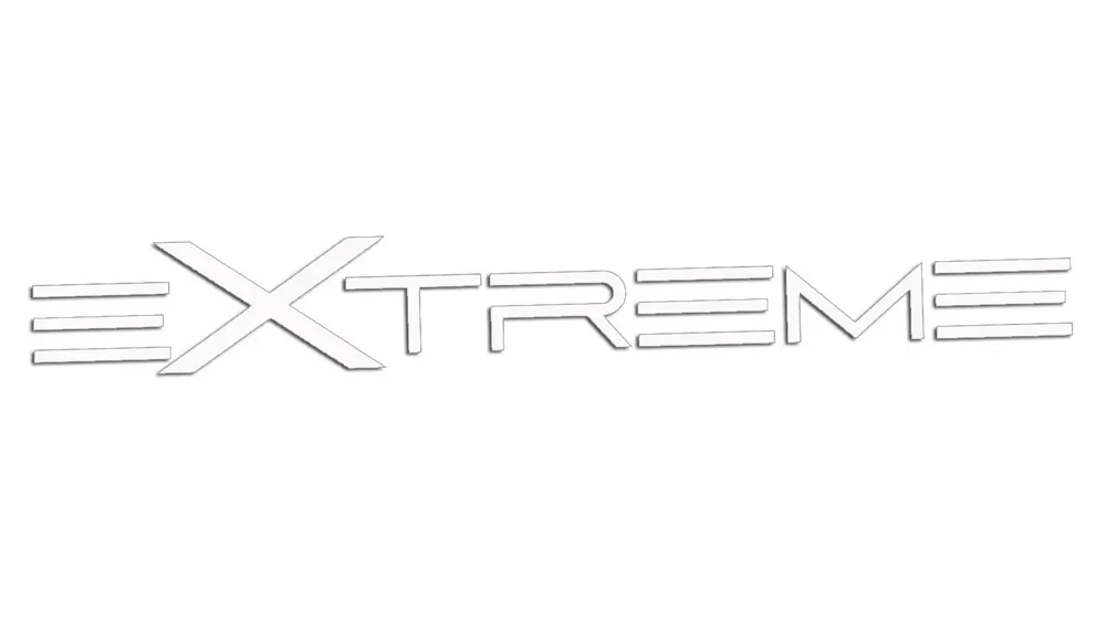 Oferta limitowana Wycinana naklejka EXTREME biała - J and A