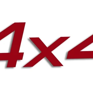 Wycinana naklejka 4x4 bordowa - J and A Oferta