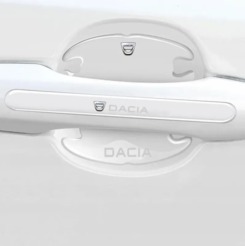 Wyprzedaż Naklejki ochronne na klamki drzwi samochodu - DACIA (4 sztuki)