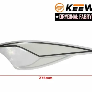 Ekspresowa dostawa Naklejka Keeway Przód Schowka Prawa Biała Oryginał