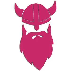 Oferta Wycinana naklejka WIKING - VIKING - SKANDYNAWIA do Saab Scania Volvo różowa