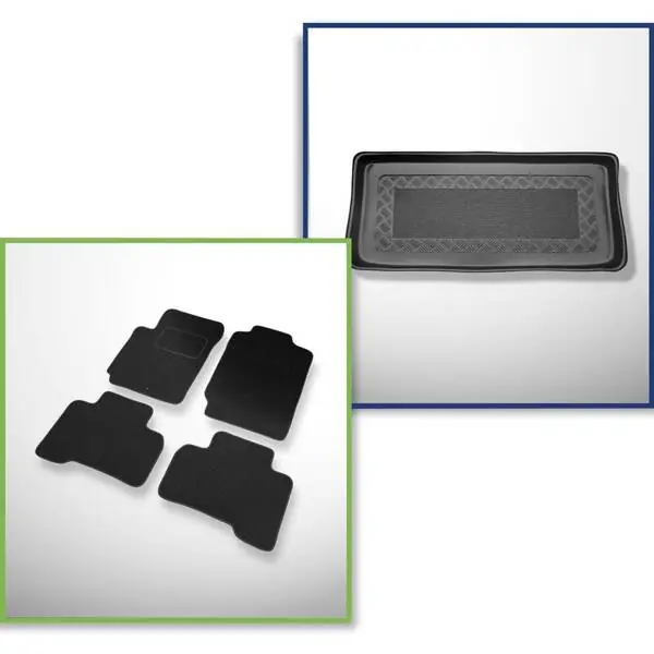 Bezpieczna płatność Zestaw: dywaniki filcowe + mata do bagażnika do Suzuki Grand Vitara II (2005-2014)