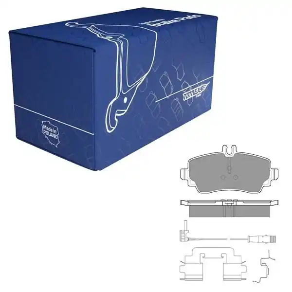 Zwrot pieniędzy Klocki hamulcowe do Mercedes-Benz Vaneo Van (2002-2005) - Tomex - TX 12-751 (oś przednia)