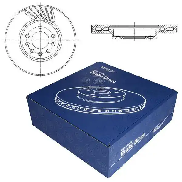2x Tarcze hamulcowe do Saab 9-5 I Kombi, Sedan (1997-2009) - wentylowane - 288mm - Tomex - TX 70-55 (oś przednia) Bezpieczna płatność
