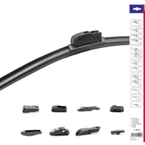 Promocja AMiO 01200 Wycieraczka samochodowa płaska Multiconnect 26 cali (650mm) 8 adapterów AMI-01200