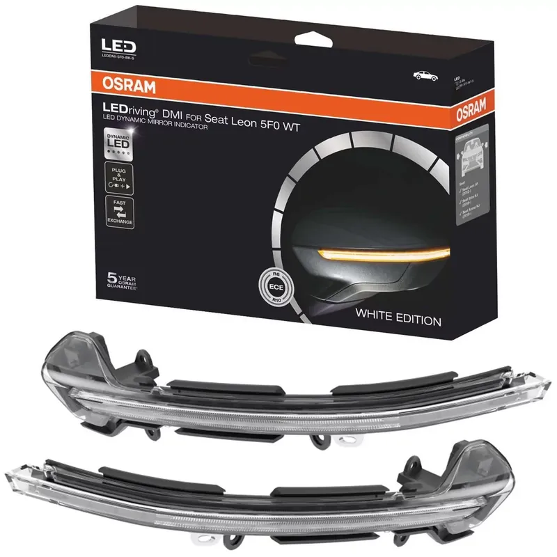 OSRAM OSRAM LEDriving DMI for Audi A3, Kierunkowskazy boczne na lusterkach, 12,0 V, 2700 K, LEDDMI 5F0 BK S Oferta limitowana