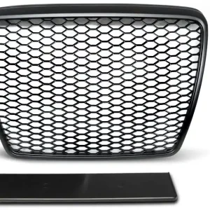 Bezpieczna płatność Grille nerki, AUDI A6 C6, 2009-2011, CZARNA RS-STYLE