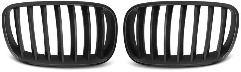 Grille nerki, BMW X5 E70 X6 E71, 2008-, CZARNA Bezpieczna płatność