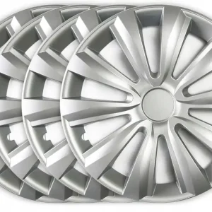 4x Kołpaki uniwersalne 14 cali Delta Silver srebrne na koła samochodowe Nowość