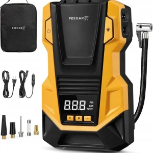 Oferta Kompresor Samochodowy 12V 230V Feegar Sprężarka Pompa Przenośna Do Kół Led