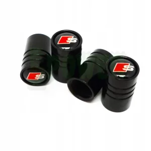 Nakrętki Na Wentyle AUDI S Line Tuningowe Czarne Do Wszystkich Modeli AUDI Tani