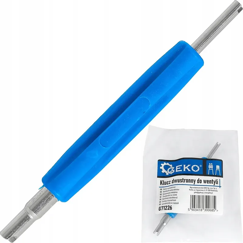 Klucz Dwustronny Do Wentyli I Zaworków Schrader Presta Geko G71226 Autentyczny