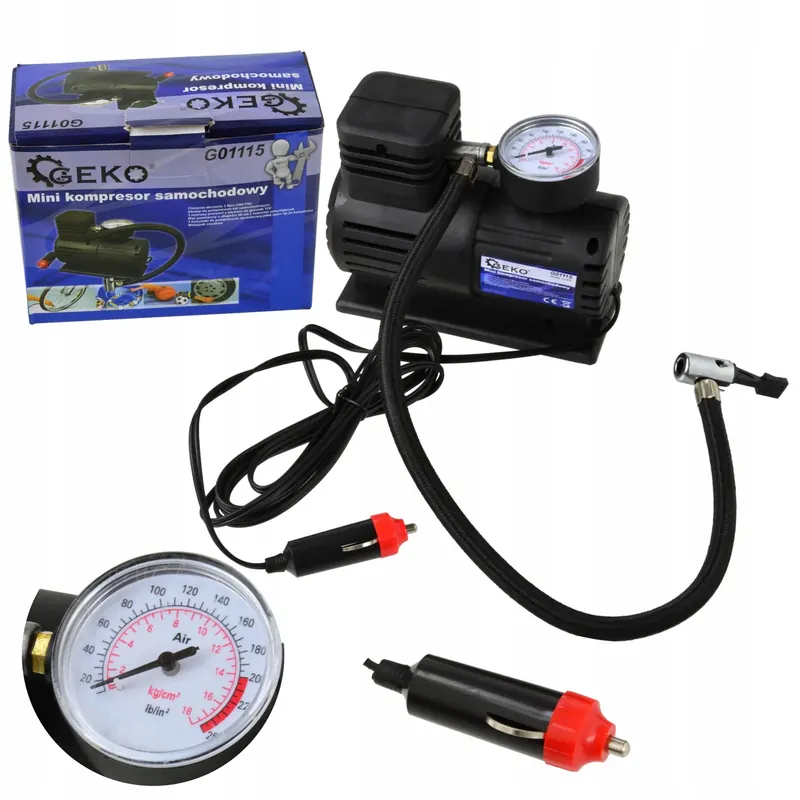 MINI KOMPRESOR SAMOCHODOWY SPRĘŻARKA POMPKA 12V Zwrot pieniędzy