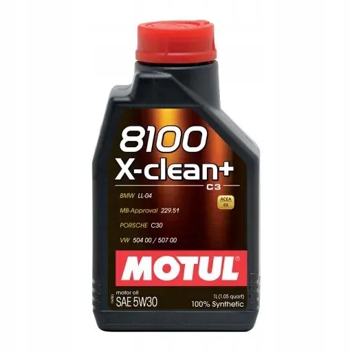 Autentyczny OLEJ SILNIKOWY MOTUL 5W30 X-CLEAN+ 8100 1L