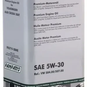 VW AUDI SKODA SEAT 5W30 5L 504/507 OLEJ SERWISOWY Zwrot pieniędzy