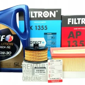 3 Filtry + olej 5W30 ELF Evolution Full Tech FE Nissan Townstar 1.3 2021- Zwrot pieniędzy