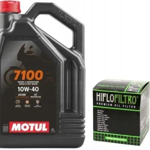 Rabat Olej Motul 7100 10W40 4L + Filtr Oleju Hiflo HF303 4T Yamaha Honda Kawasaki