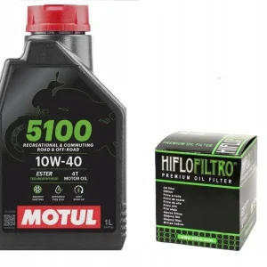 Autentyczny Olej Motul 5100 1L 10W40 Filtr Hiflo HF303 Cbr XL Vfr ZX6 Zx10r R1 Fazer R6
