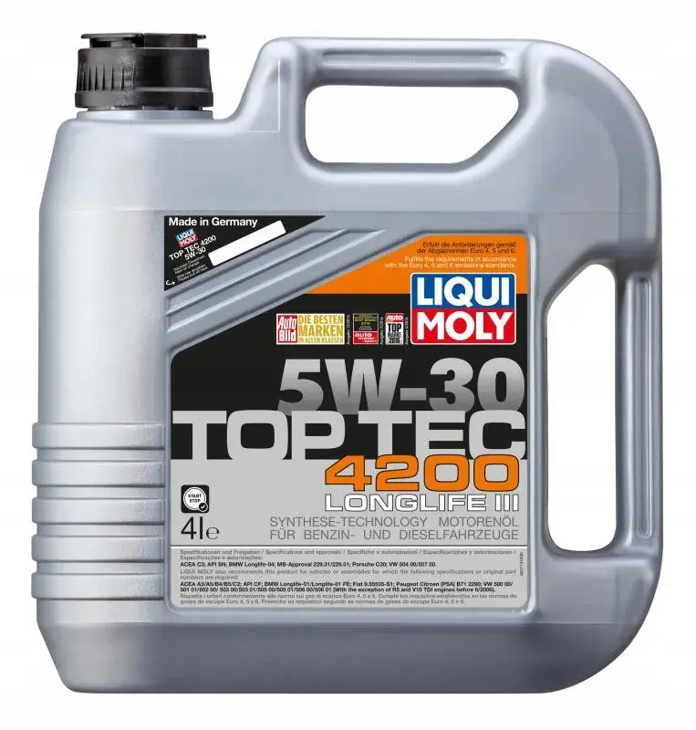 Olej silnikowy Liqui Moly Top Tec 4200 5W-30 4L Ostatnia szansa