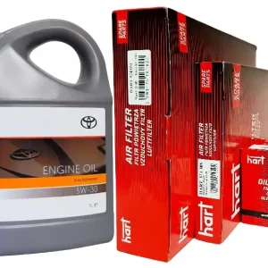Popularny OE TOYOTA 5W30 5L + FILTRY TOYOTA PRIUS 1.8 HYBRID