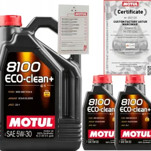 MOTUL 8100 ECO-CLEAN+ 5W30 7L FORD WSS-M2C934-B + ZAWIESZKA Kup teraz