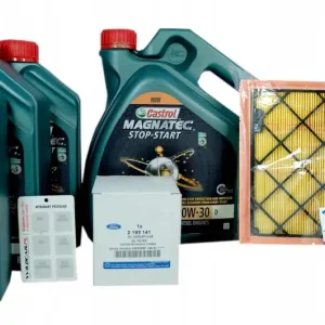 2 filtry OE Ford + olej Castrol 0w30 C2 Ford Edge Galaxy 3 S-Max 2.0 TDCi Promocja
